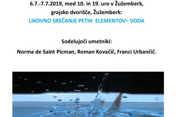 Forma Viva Trebnje likovno srečanje petih elementov Žužemberk